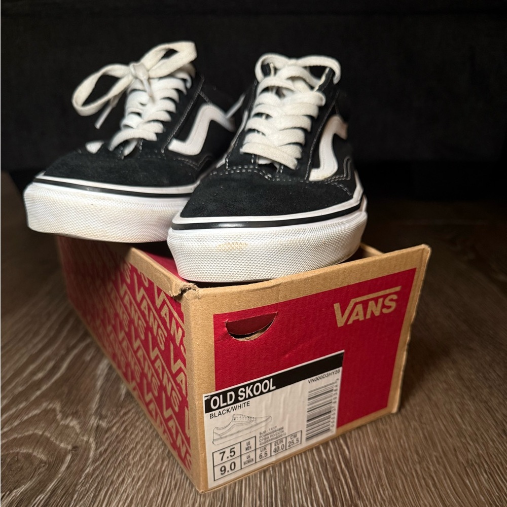 Vans Old Skool Black White Skate Shoes